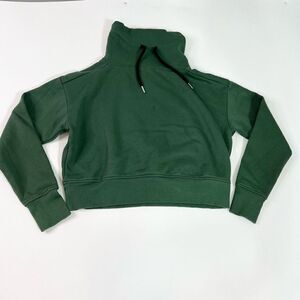 Nxtstop Getaway Sweatshirt Women's Small Mock Neck Thumbholes Cropped Pullover